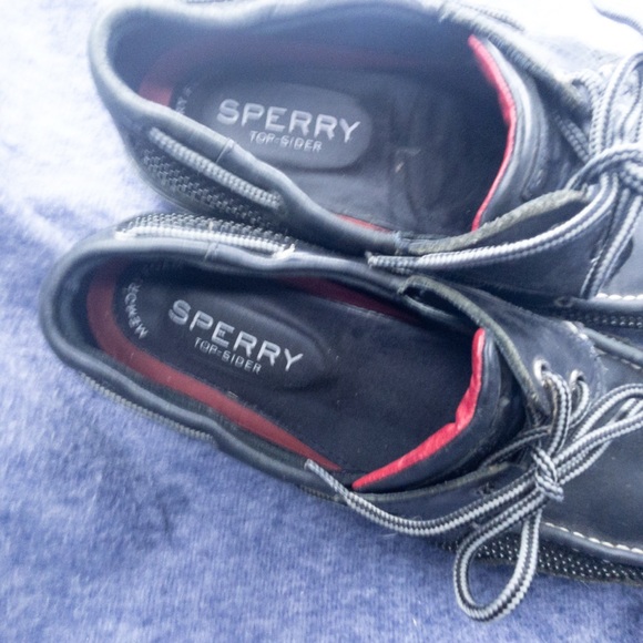 Sperry Top-Sider Leather Black Men's Size 12 - Picture 5 of 6